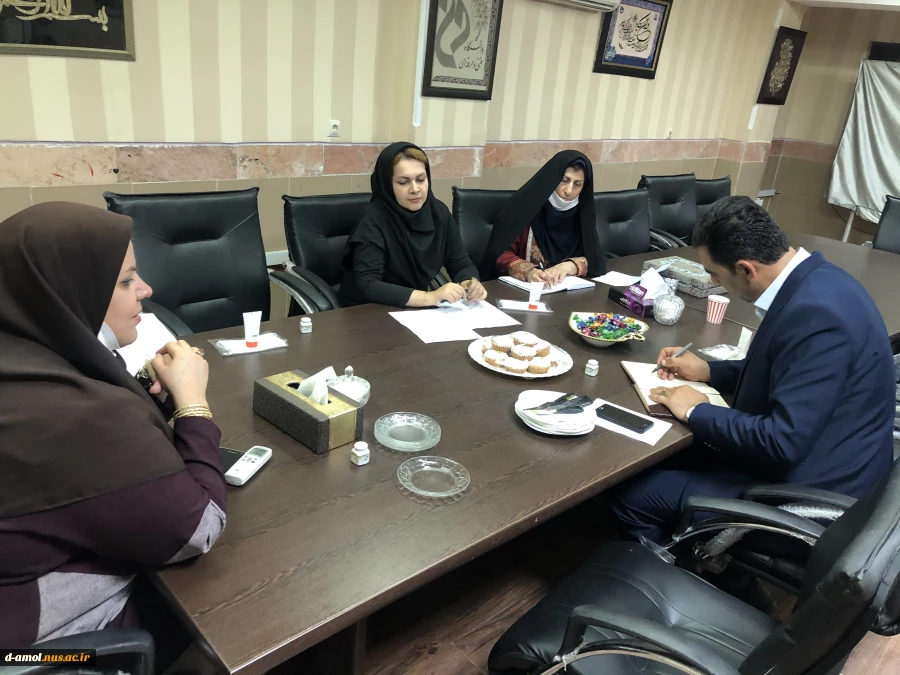 بازدید معاونت فرهنگی ودانشجویی و مدیر کل تربیت بدنی استان به آموزشکده فنی دختران آمل 4