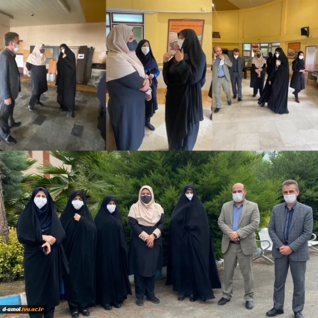 بازدبد مدیر کل اداره امور دانشجویی دانشگاه فنی و حرفه ای کشورخانم رباط جزی از آموزشکده فنی دختران آمل 2